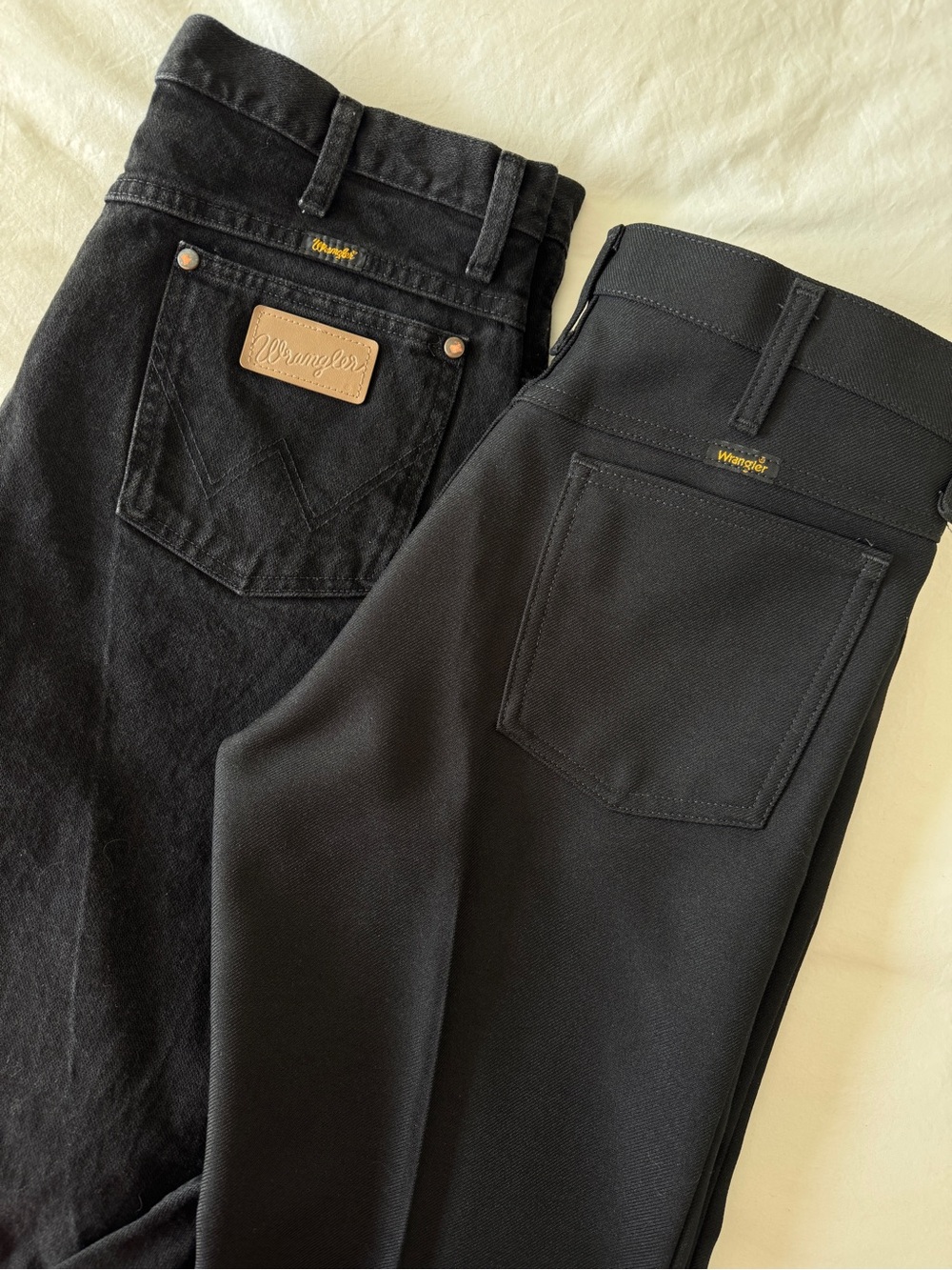 2 pair Wrangler Men's Black Jeans